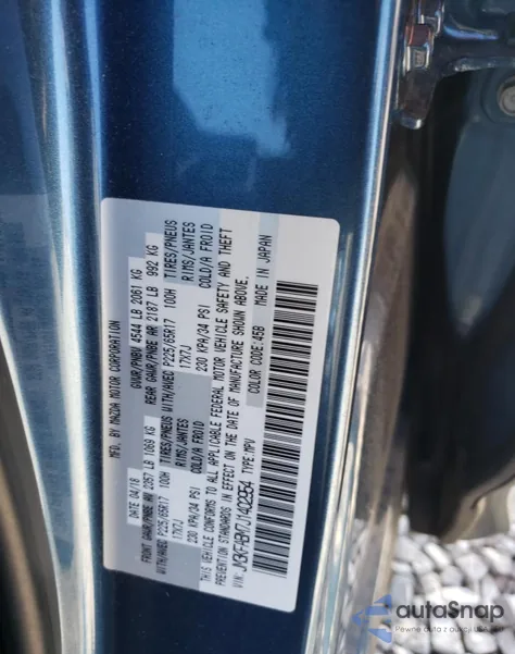 2018 Mazda Cx-5 Sport z USA, uszkodzony, nr VIN JM3KFABM7J1402954